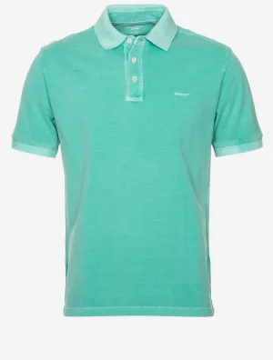 Sunfaded Piqué Polo Short Sleeve Shirt Tropic Blue