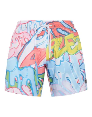 Swim-Trunks Bombing Graffiti