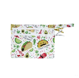 Taco Party - Waterproof Wet Bag (for Mealtime, On-the-go, And More!) Babykids_Bapron-Baby