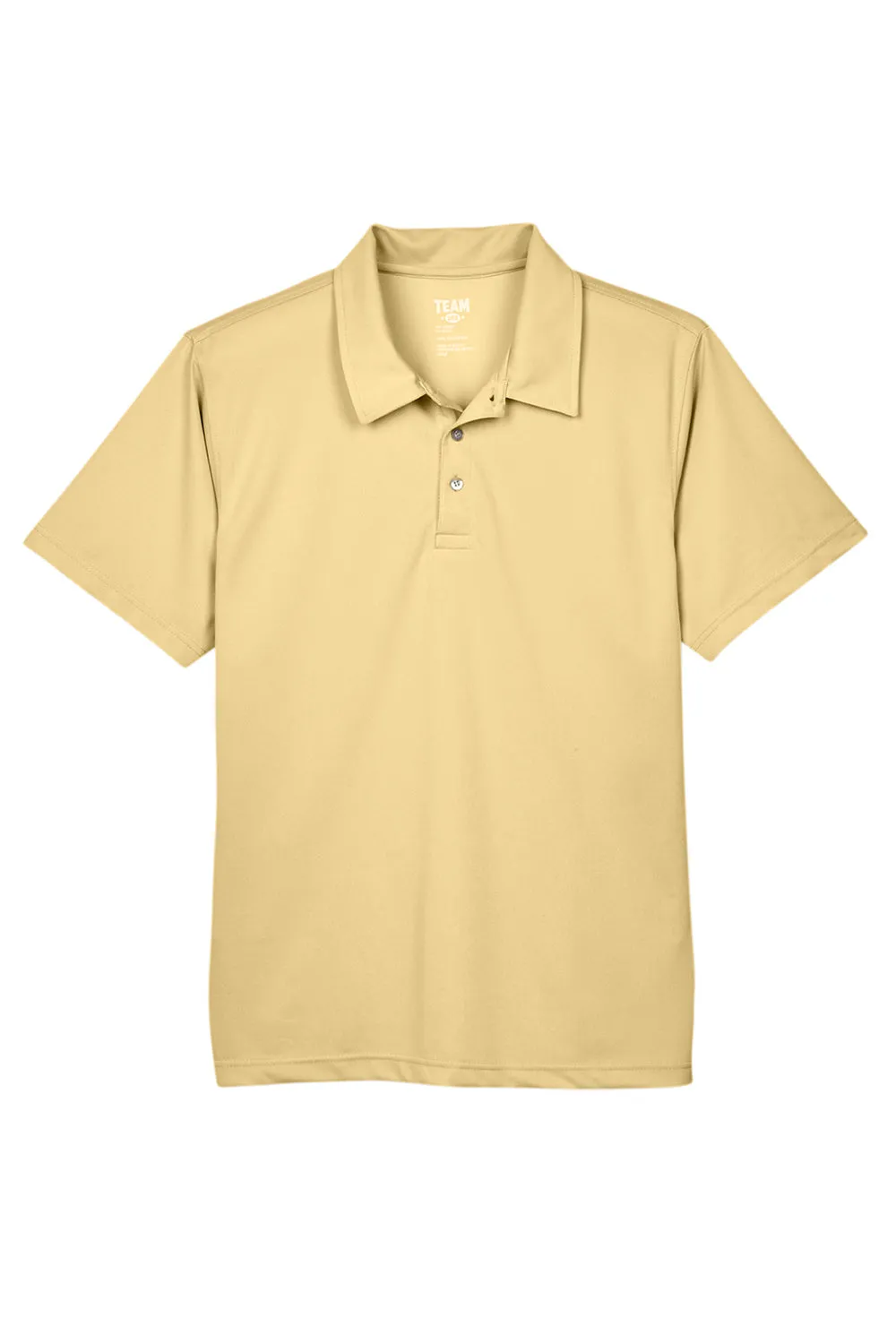 Team 365 Mens Command Performance Moisture Wicking Short Sleeve Polo Shirt - Vegas Gold