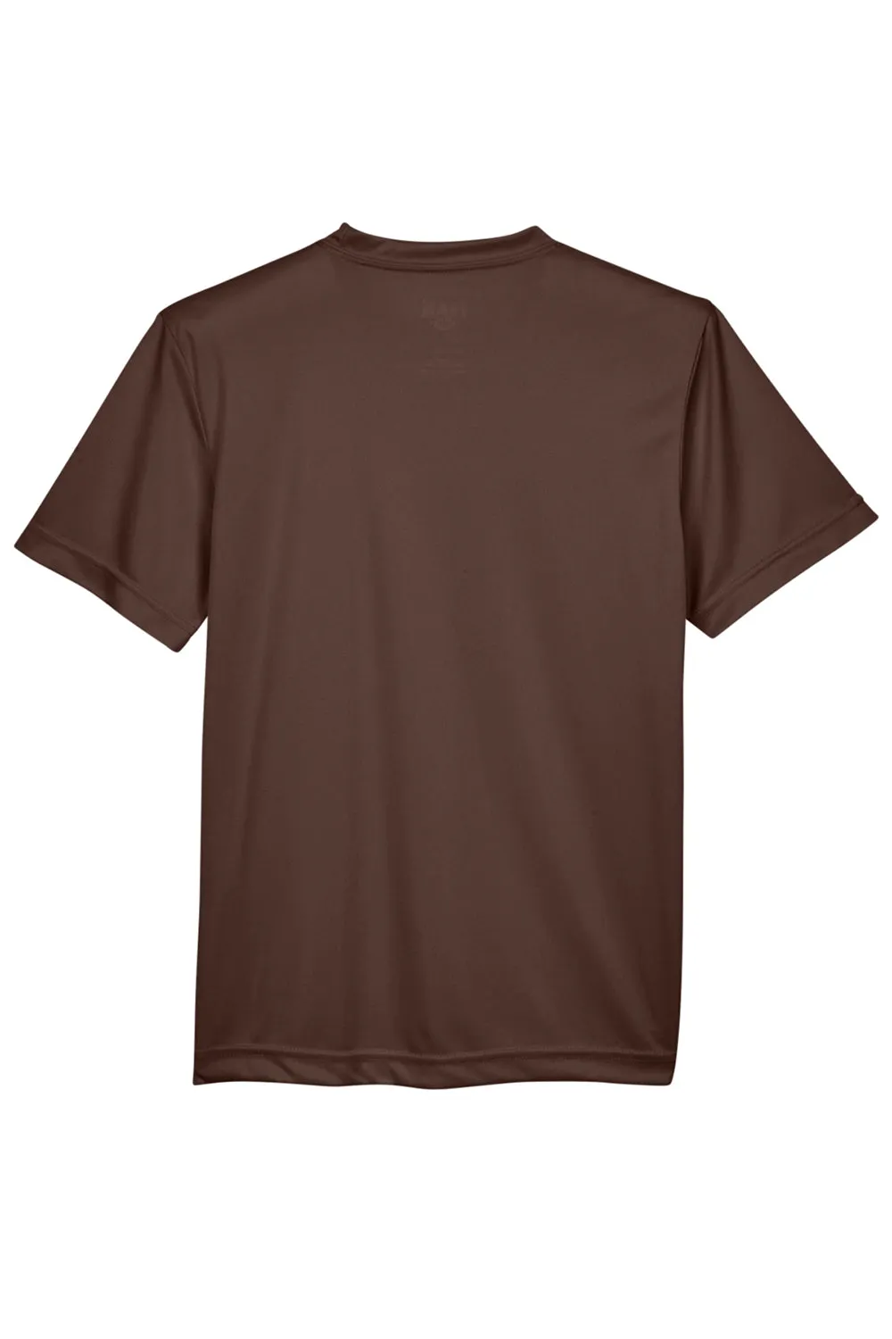 Team 365 Youth Zone Performance Moisture Wicking Short Sleeve Crewneck T-Shirt - Dark Brown