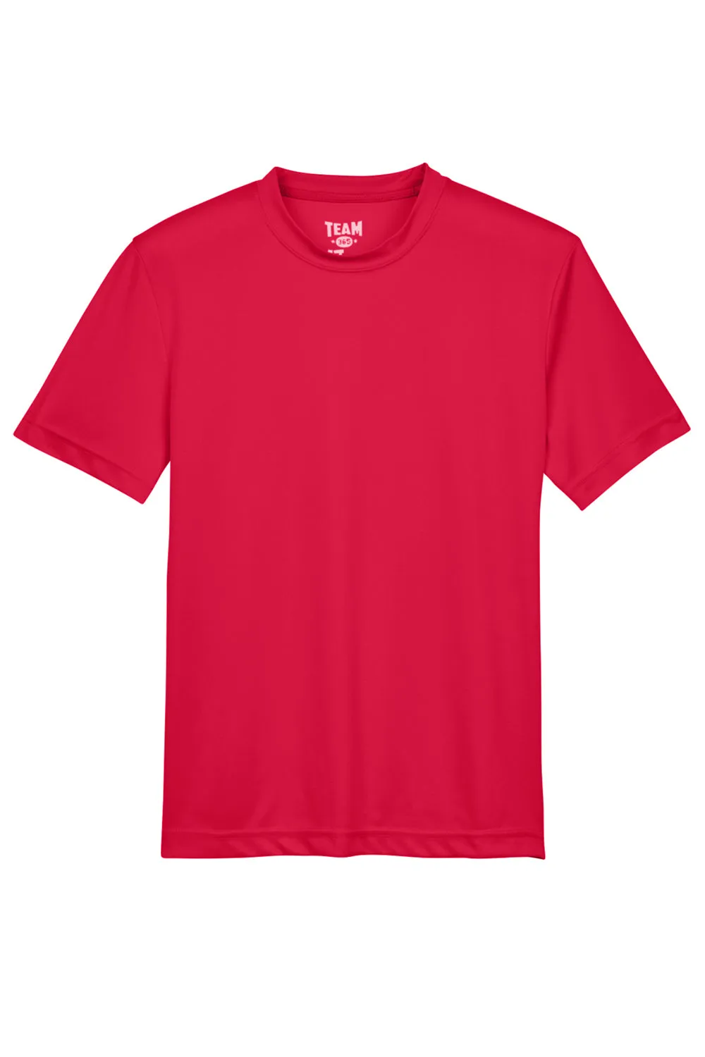 Team 365 Youth Zone Performance Moisture Wicking Short Sleeve Crewneck T-Shirt - Red