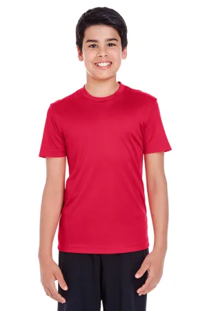 Team 365 Youth Zone Performance Moisture Wicking Short Sleeve Crewneck T-Shirt - Red
