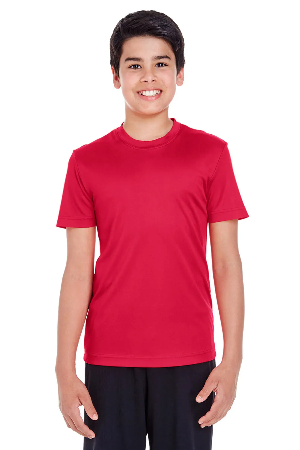 Team 365 Youth Zone Performance Moisture Wicking Short Sleeve Crewneck T-Shirt - Red