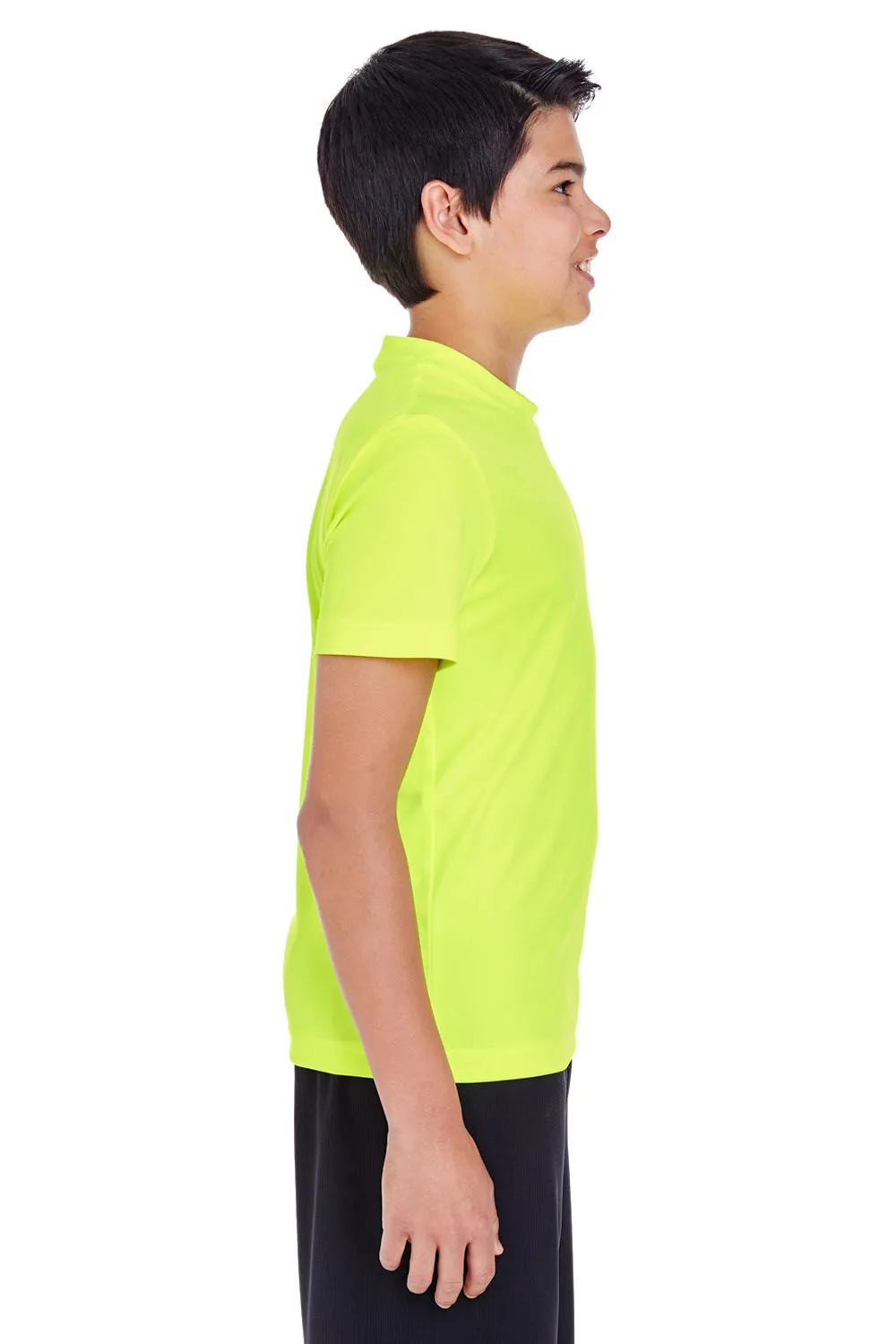Team 365 Youth Zone Performance Moisture Wicking Short Sleeve Crewneck T-Shirt - Safety Yellow