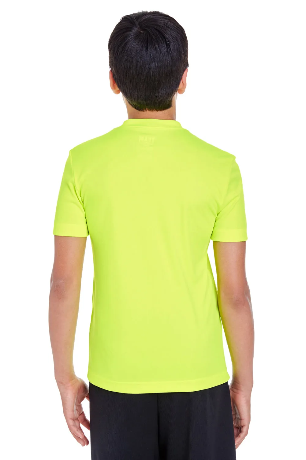 Team 365 Youth Zone Performance Moisture Wicking Short Sleeve Crewneck T-Shirt - Safety Yellow