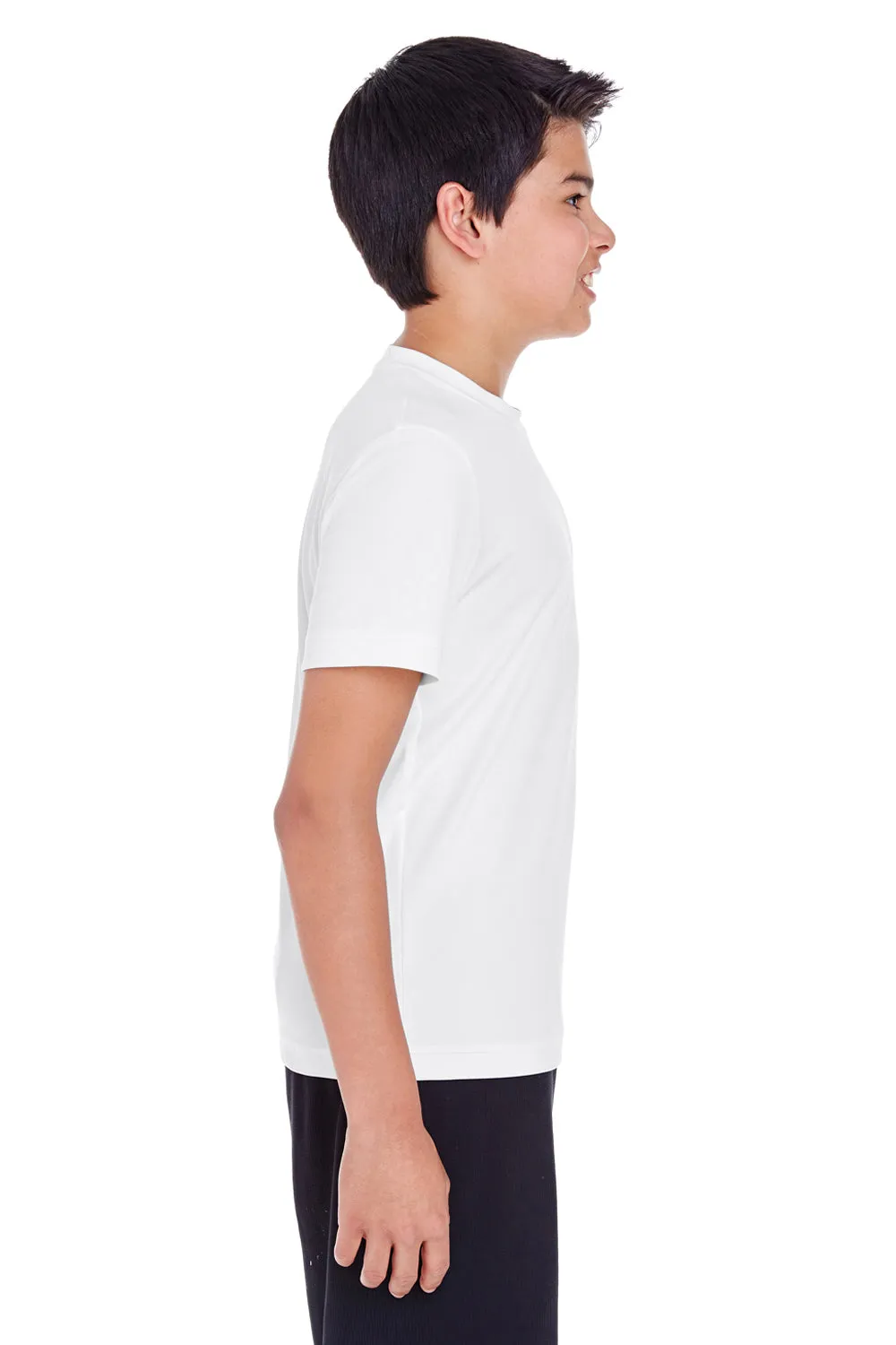 Team 365 Youth Zone Performance Moisture Wicking Short Sleeve Crewneck T-Shirt - White
