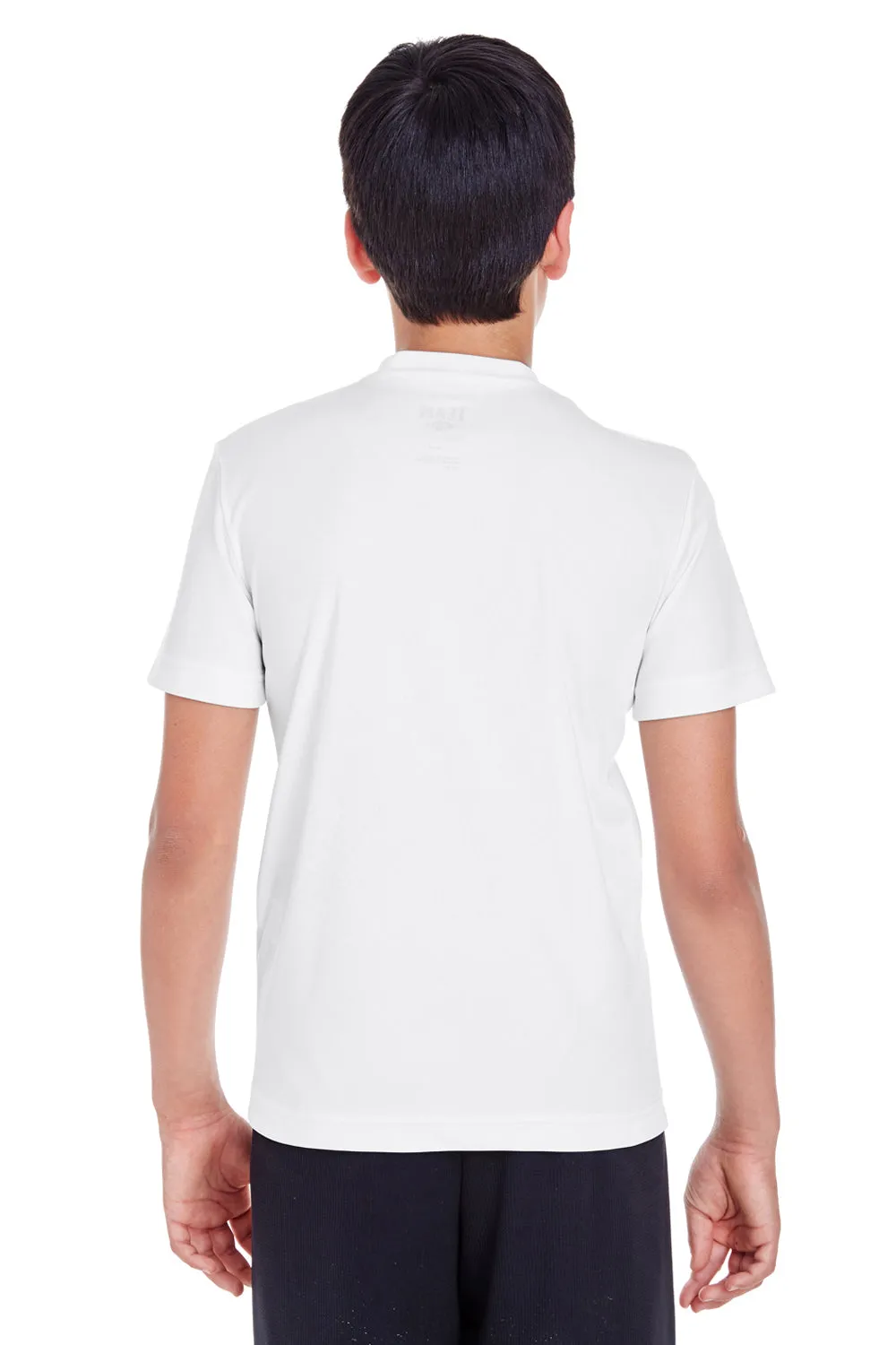 Team 365 Youth Zone Performance Moisture Wicking Short Sleeve Crewneck T-Shirt - White