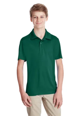 Team 365 Youth Zone Performance Moisture Wicking Short Sleeve Polo Shirt - Forest Green