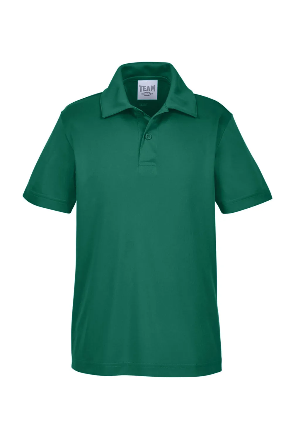 Team 365 Youth Zone Performance Moisture Wicking Short Sleeve Polo Shirt - Forest Green