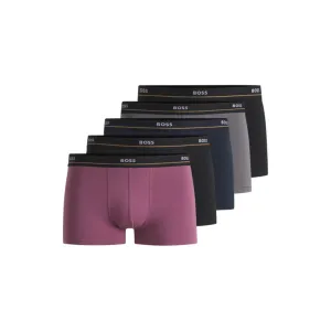 Three-pack of stretch-cotton trunks with logo waistbands