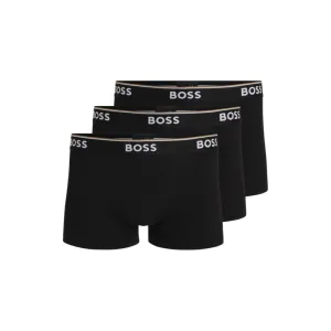 Three-pack of stretch-cotton trunks with logo waistbands