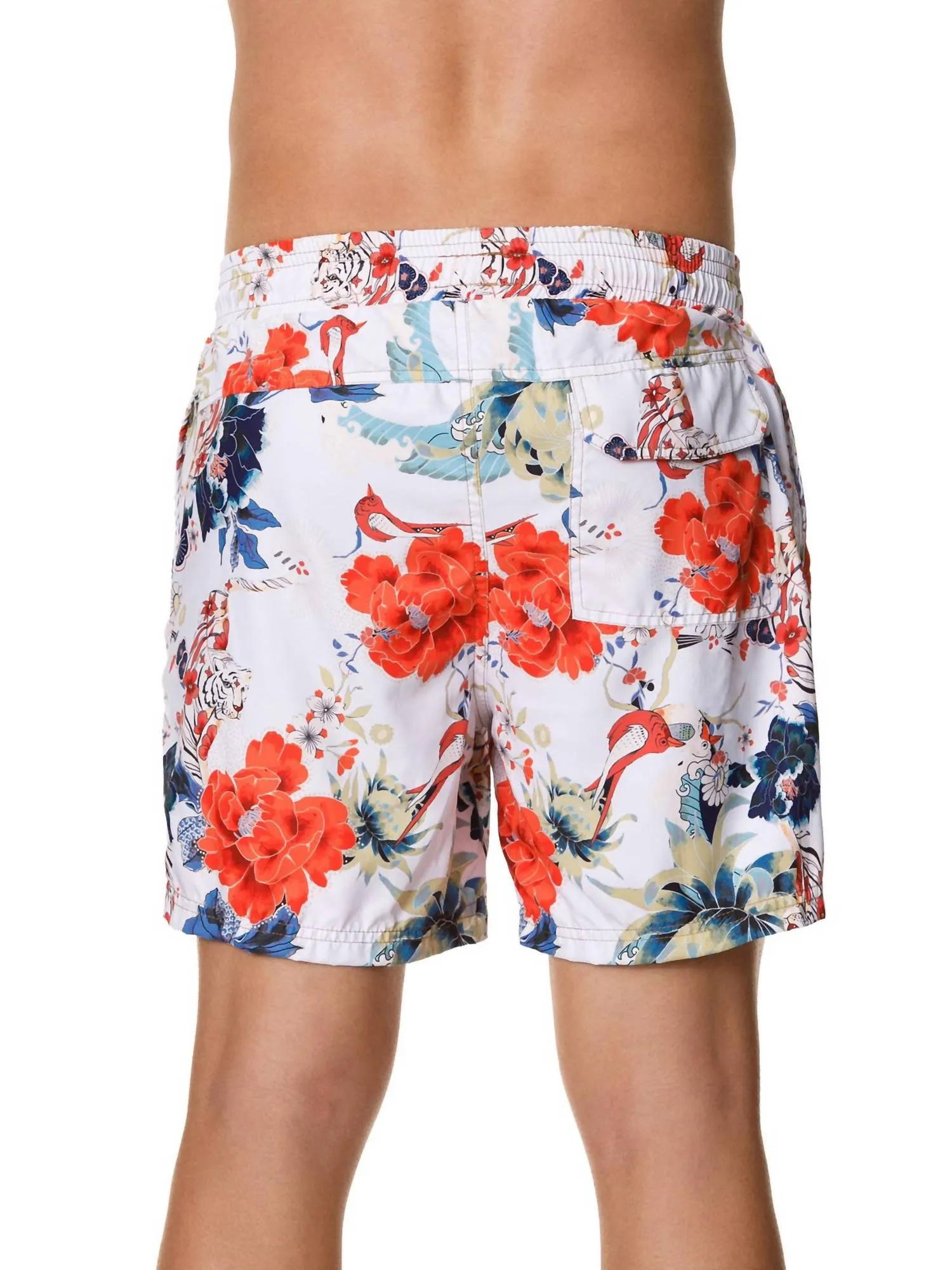 Tiger Song Shorts In White