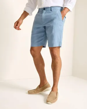 Tommy Bahama 10-Inch Beach Coast Linen Flat Front Shorts - Maritime Mens Tommy Bahama
