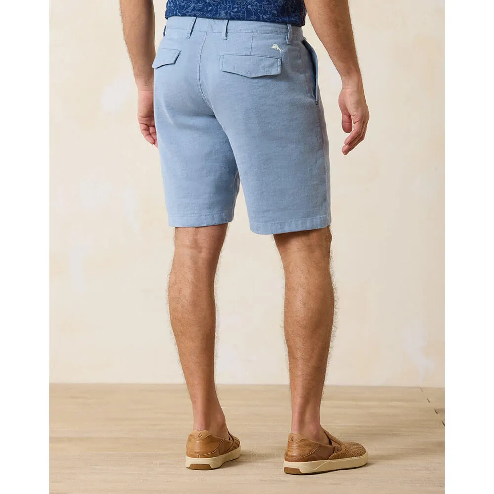 Tommy Bahama 10-Inch Beach Coast Linen Flat Front Shorts - Port Side Blue Mens Tommy Bahama