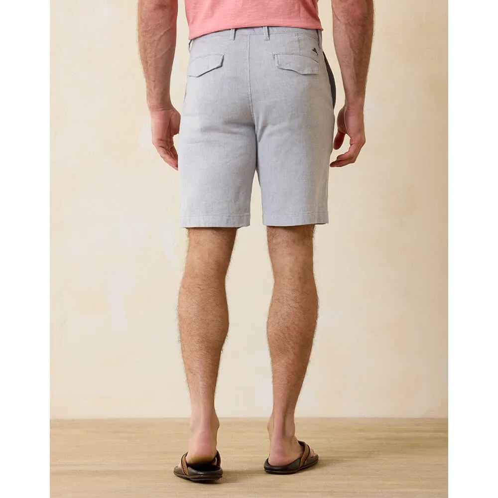 Tommy Bahama 10-Inch Beach Coast Linen Flat Front Shorts - Storm Gray Mens Tommy Bahama