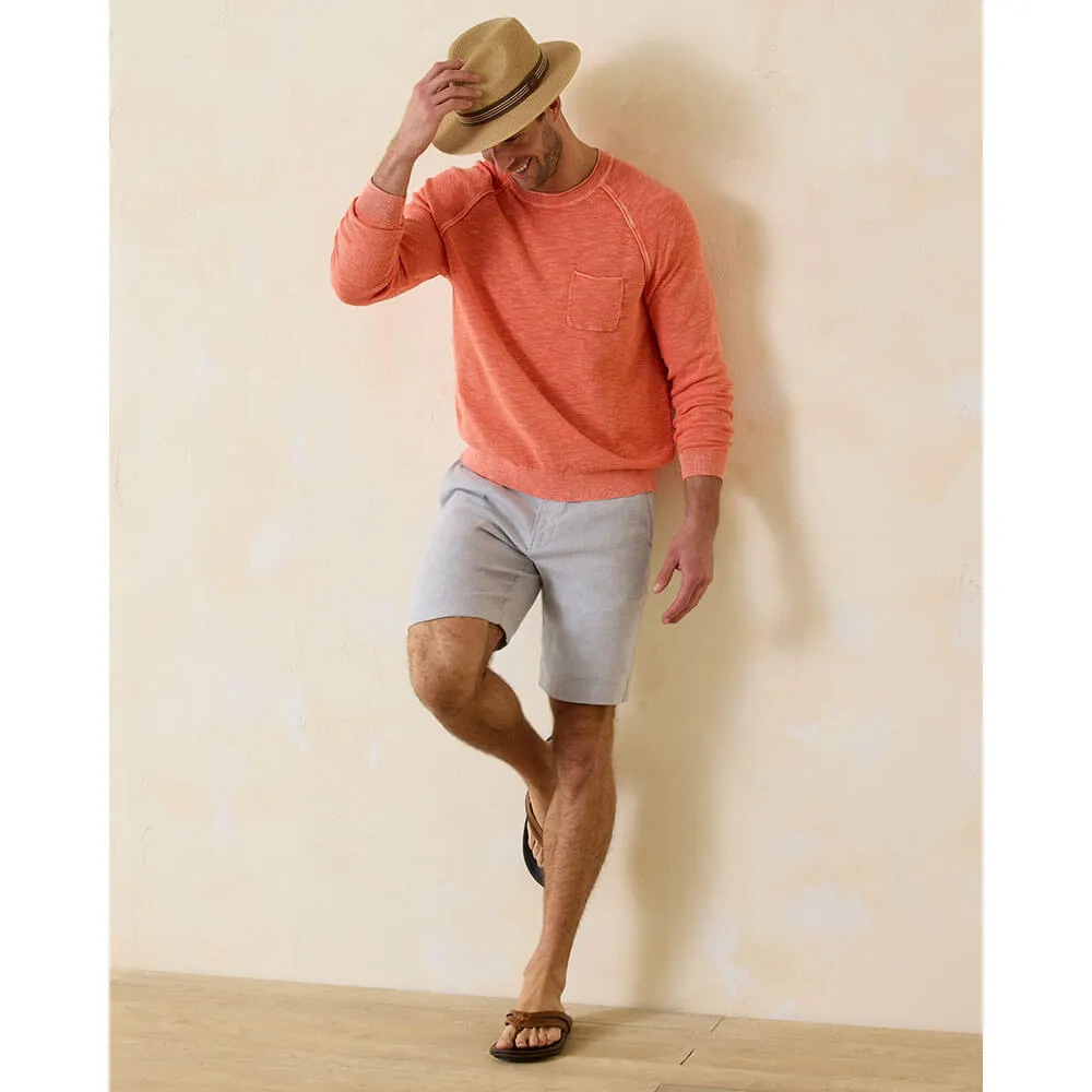 Tommy Bahama 10-Inch Beach Coast Linen Flat Front Shorts - Storm Gray Mens Tommy Bahama