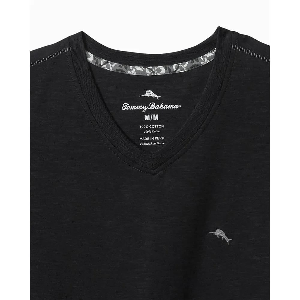 Tommy Bahama Bali Beach Vee T-Shirt - Black Mens Tommy Bahama
