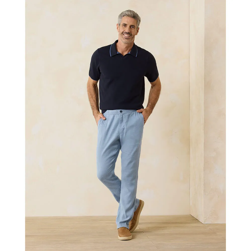 Tommy Bahama Beach Coast Linen Blend Pull On Pants - Port Side Blue Mens Tommy Bahama