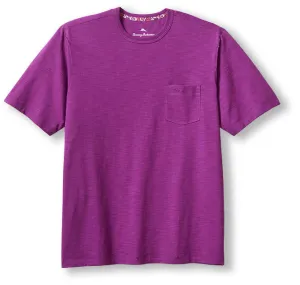 Tommy Bahama Big & Tall Bali Beach Crew T-Shirt - Deep Hollyhock Mens Tommy Bahama