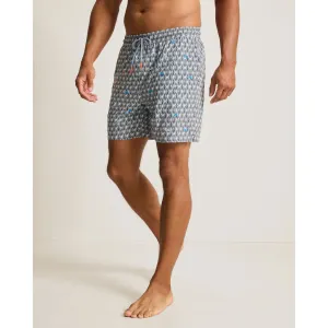 Tommy Bahama Men's 6-Inch Naples Tile Pool Geo Swim Trunks - Summer Grey Mens Tommy Bahama