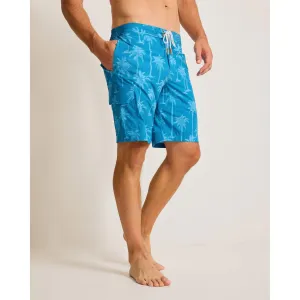 Tommy Bahama Men's 8-Inch Baja Palmero Swim Trunks - Blue Allure Mens Tommy Bahama
