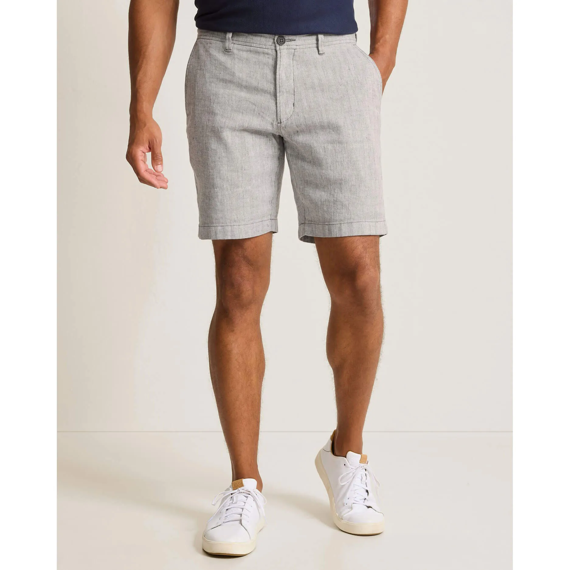 Tommy Bahama Men's 9-Inch Beach Coast Linen Shorts - Bala Shark Mens Tommy Bahama