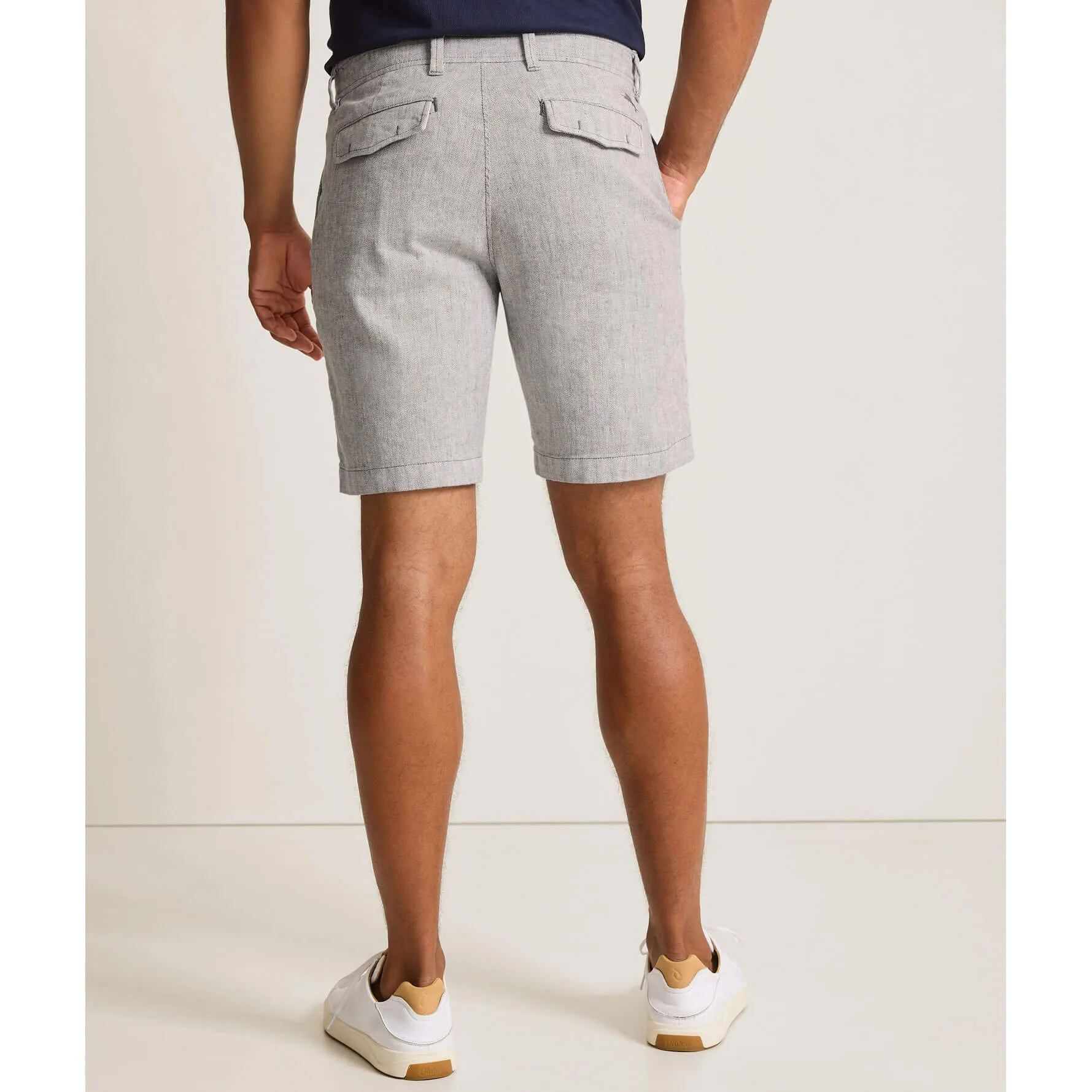 Tommy Bahama Men's 9-Inch Beach Coast Linen Shorts - Bala Shark Mens Tommy Bahama