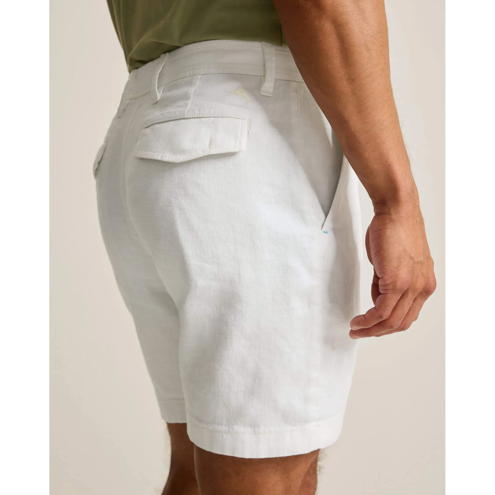 Tommy Bahama Men's 9-Inch Beach Coast Linen Shorts - White Mens Tommy Bahama