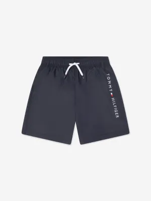 Tommy Hilfiger Boys Medium Drawstring Swim Shorts in Navy