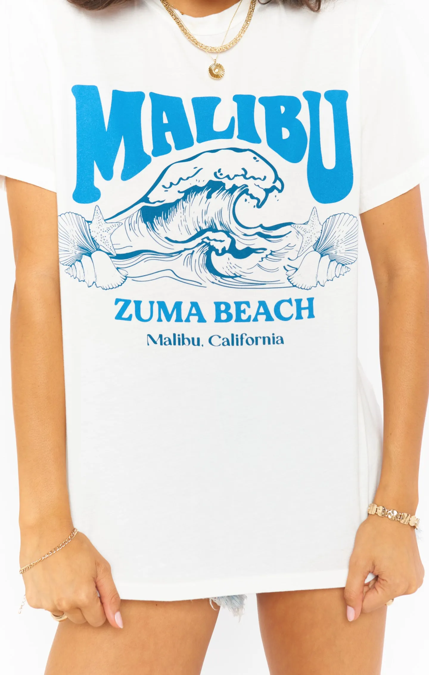 Travis Tee ~ Malibu Beach Graphic