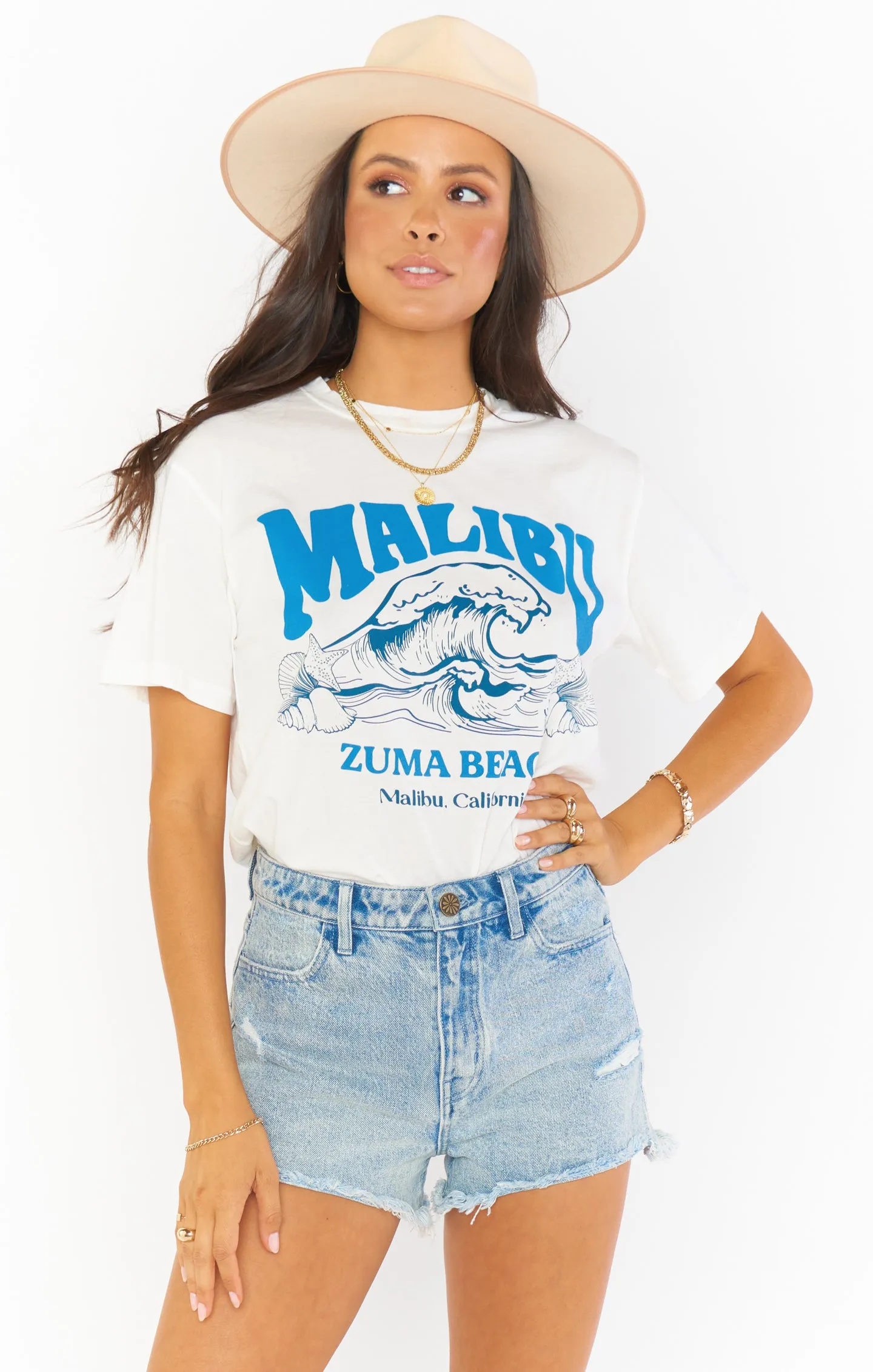 Travis Tee ~ Malibu Beach Graphic