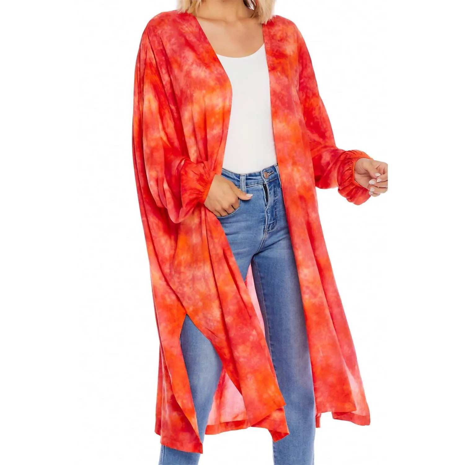 Tuscany Kimono Cover Up In Coral