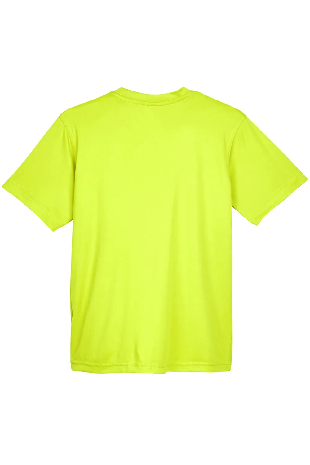 UltraClub Youth Cool & Dry Performance Moisture Wicking Short Sleeve Crewneck T-Shirt - Bright Yellow