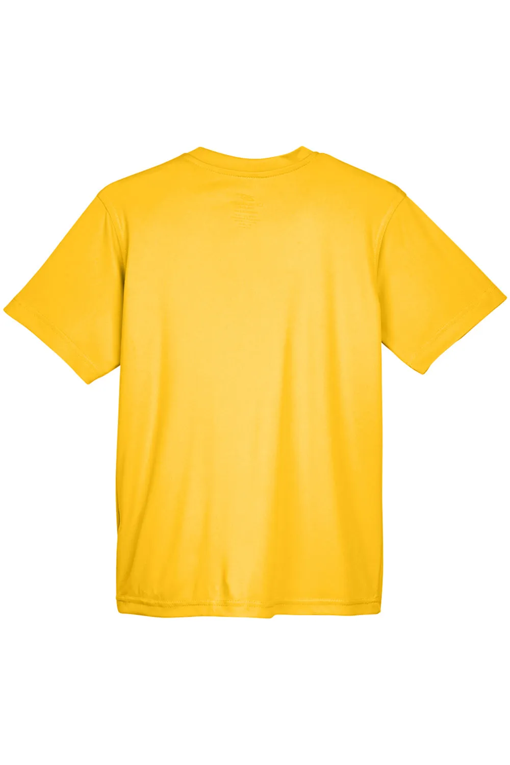 UltraClub Youth Cool & Dry Performance Moisture Wicking Short Sleeve Crewneck T-Shirt - Gold