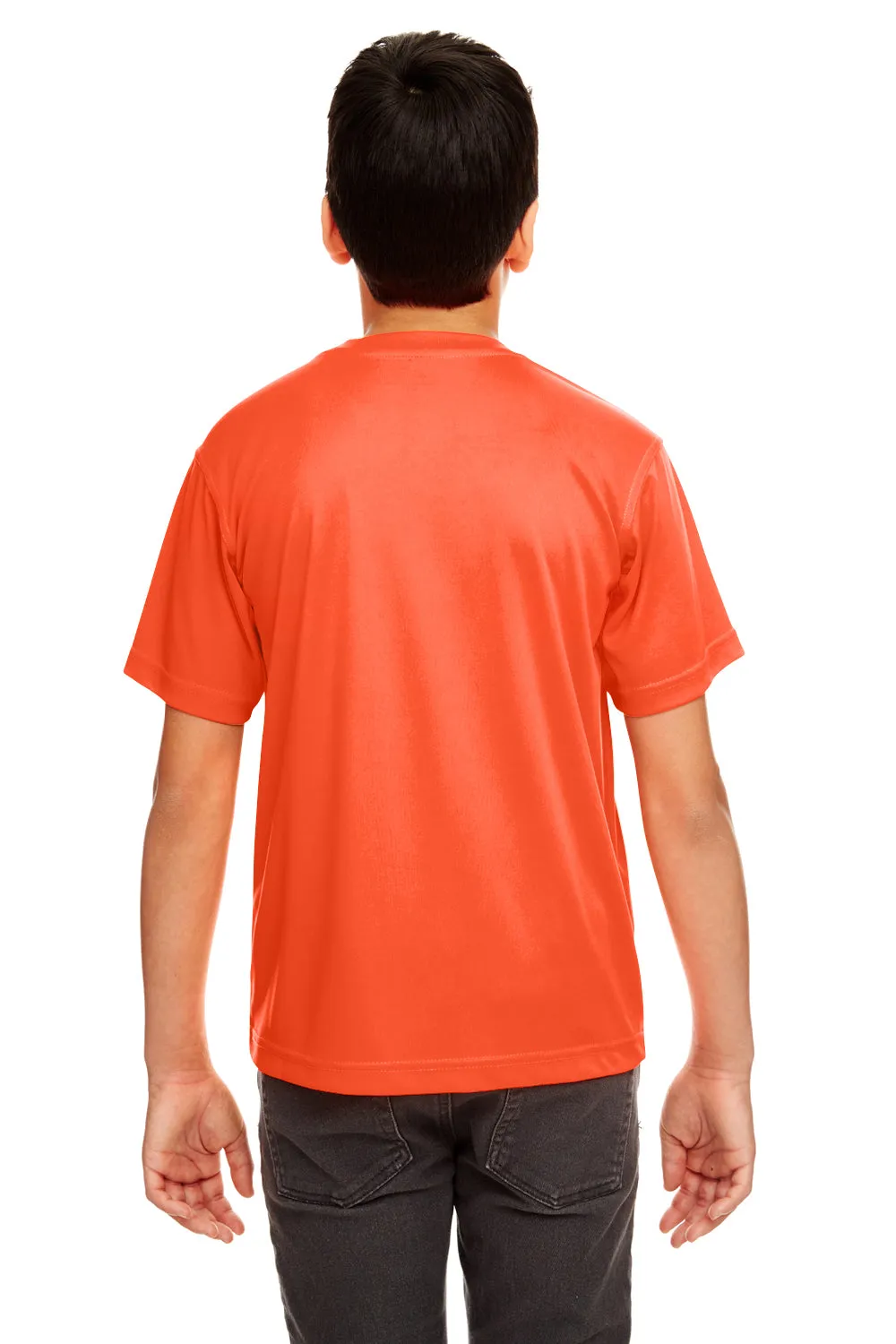 UltraClub Youth Cool & Dry Performance Moisture Wicking Short Sleeve Crewneck T-Shirt - Orange