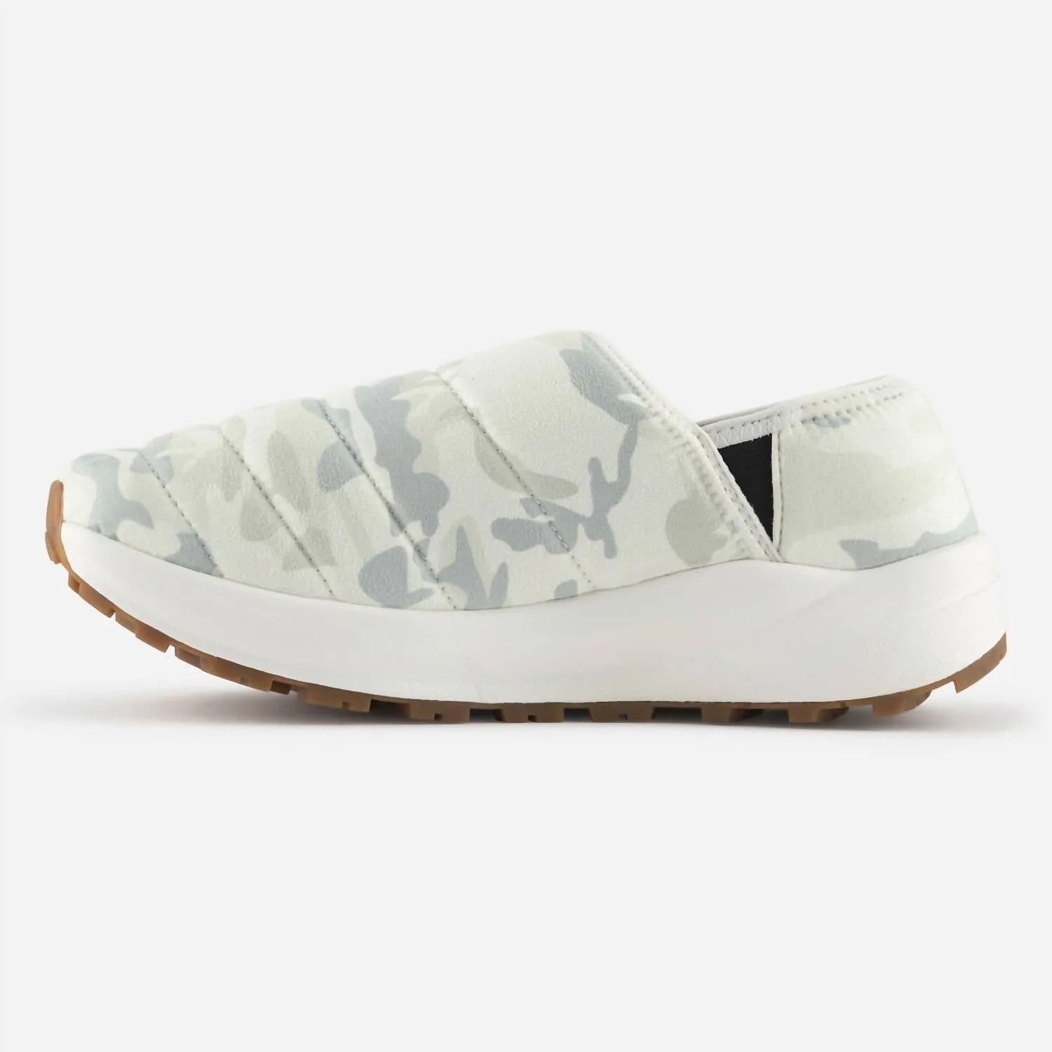 Unisex Chalet Winter Slippers In White Camo