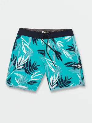 Volcom Bleeding Leaf Mod-Tech Trunks Electric Blue Volcom