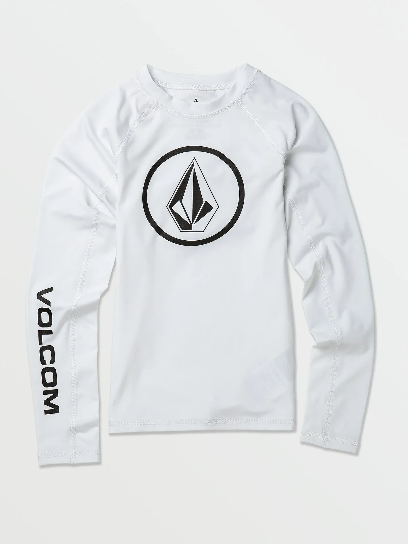 Volcom Lido Solid Long Sleeve Shirt (Age 8-14) White Volcom
