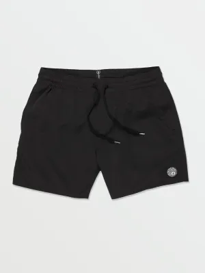 Volcom Lido Solid Men's Swim Trunks Black Volcom