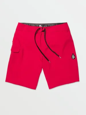 Volcom Lido Solid Mod-Tech Trunks Ribbon Red Volcom