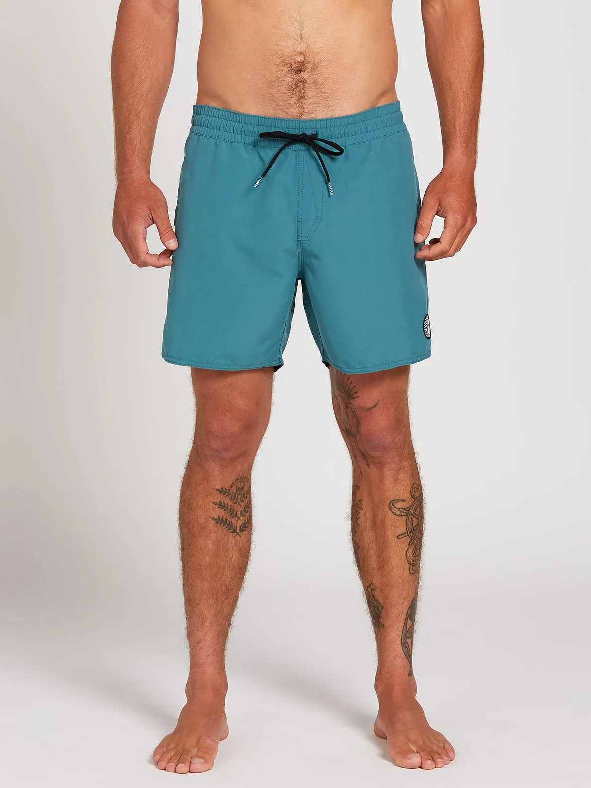 Volcom Lip Solid Mens Trunk 16" - Highlighter Green / Hydro Blue