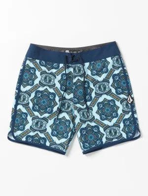 Volcom Magic Scallop Mod-Tech Trunks Misty Blue Volcom