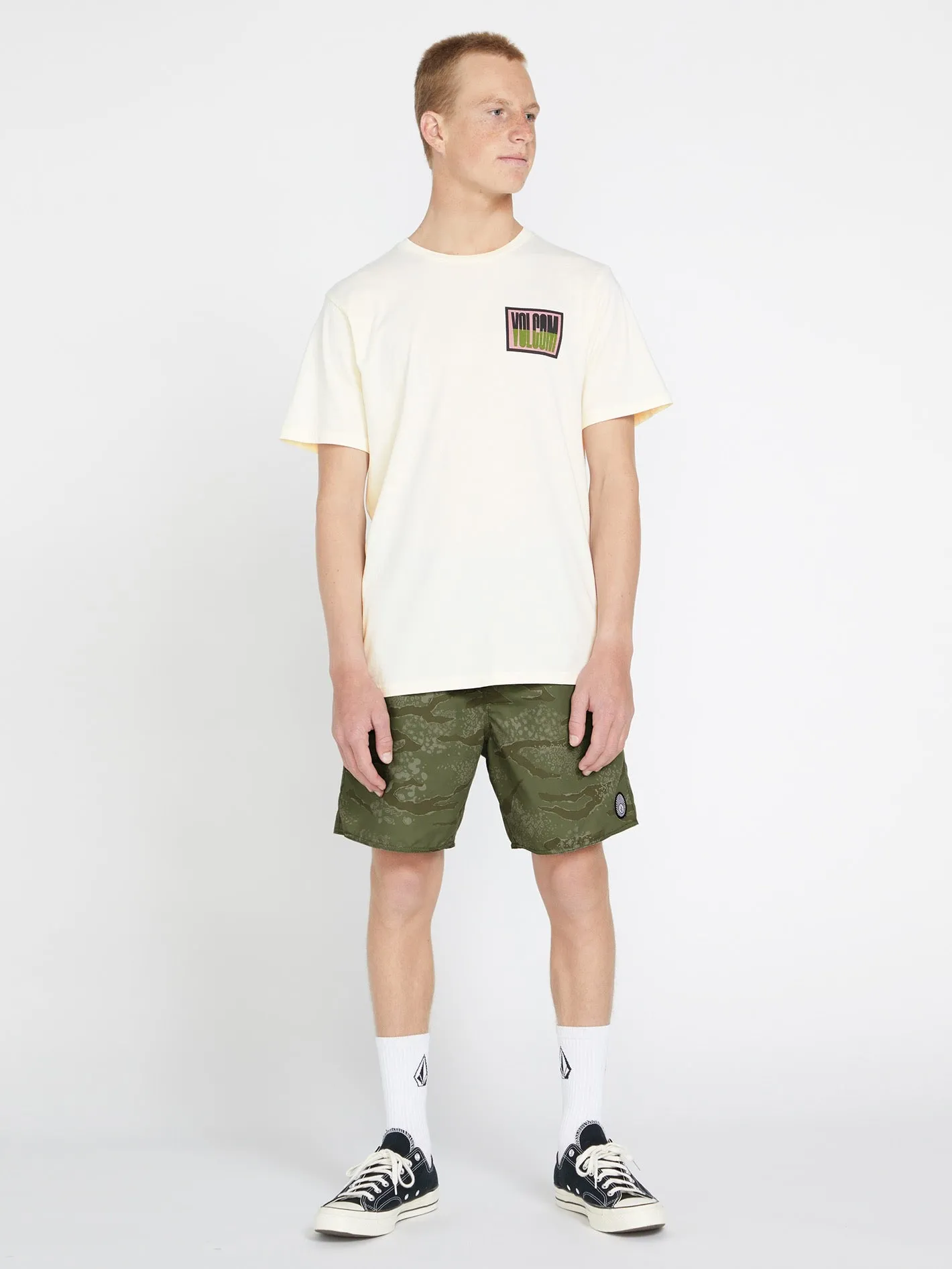 Volcom Polys Cracker Men's Swim Trunks Squadron Green Volcom