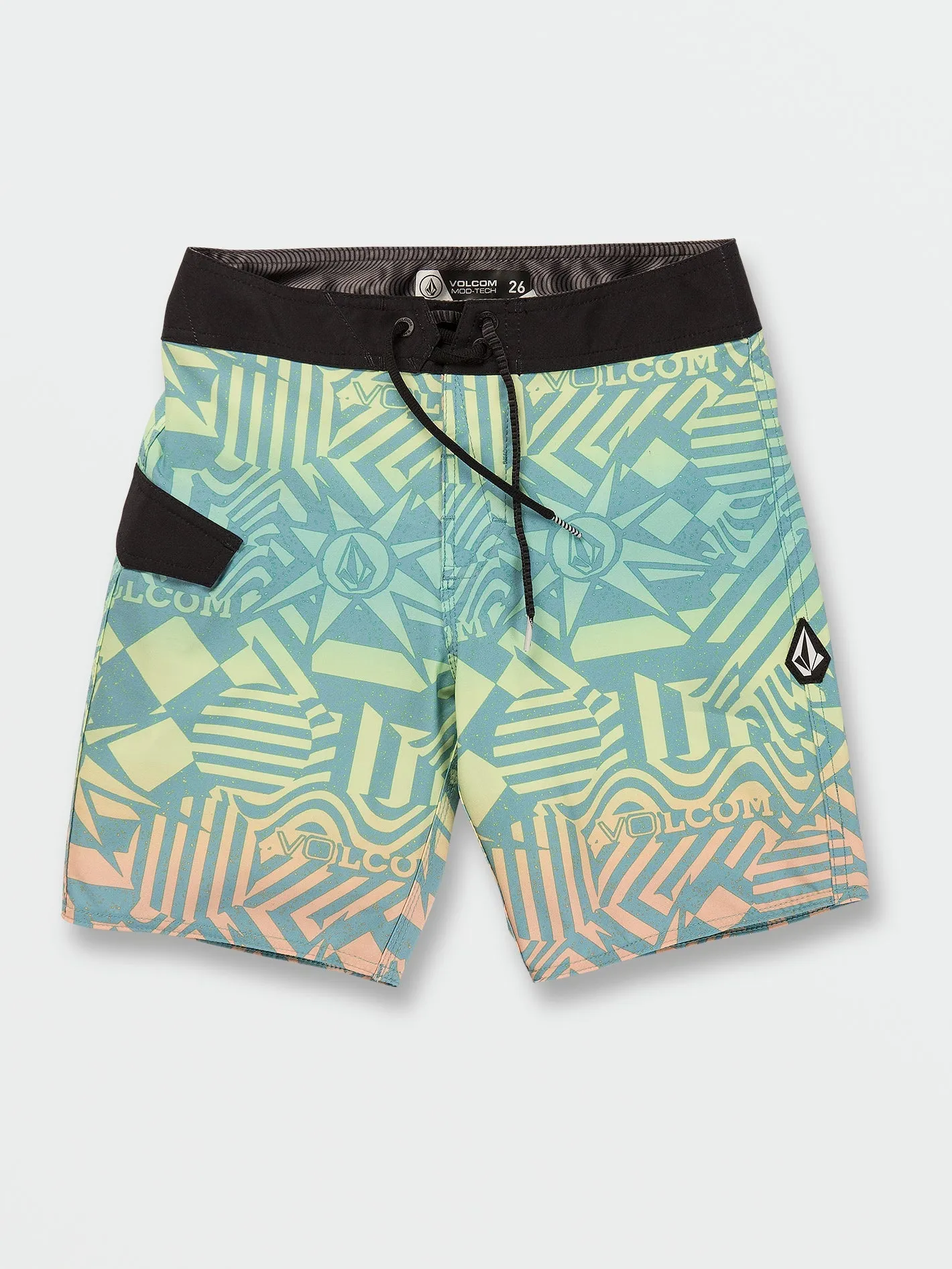 Volcom Ringer Mod-Tech Trunks Shadow Lime Volcom