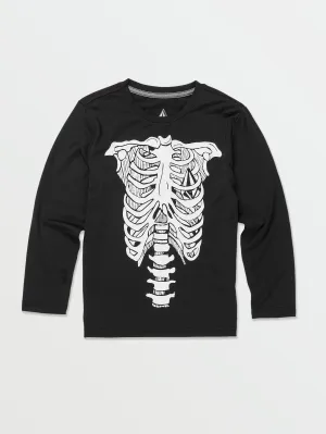 Volcom Skeleton Long Sleeve Tee (Age 2-7) Black Volcom