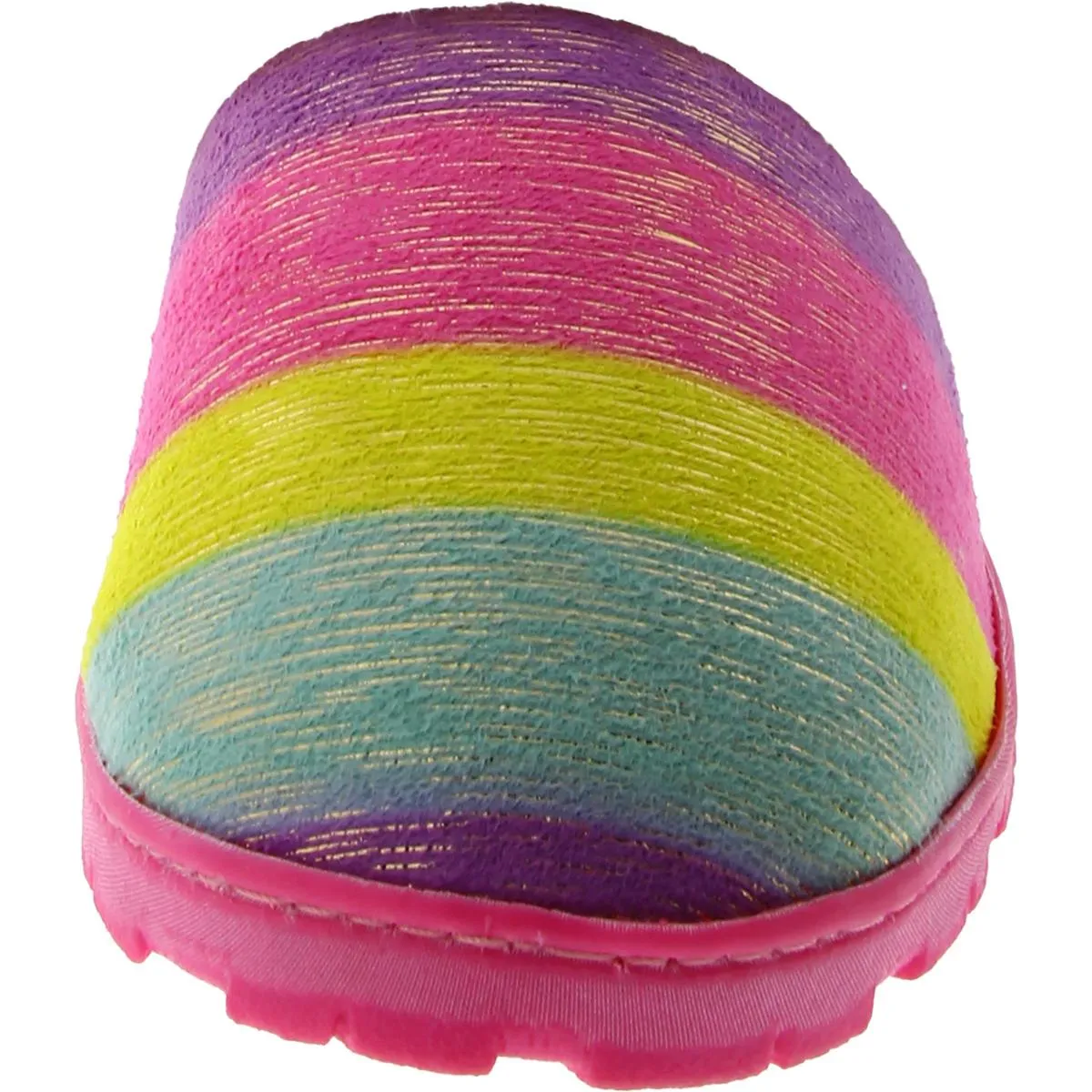 Womens Faux Fur Round toe Slide Slippers