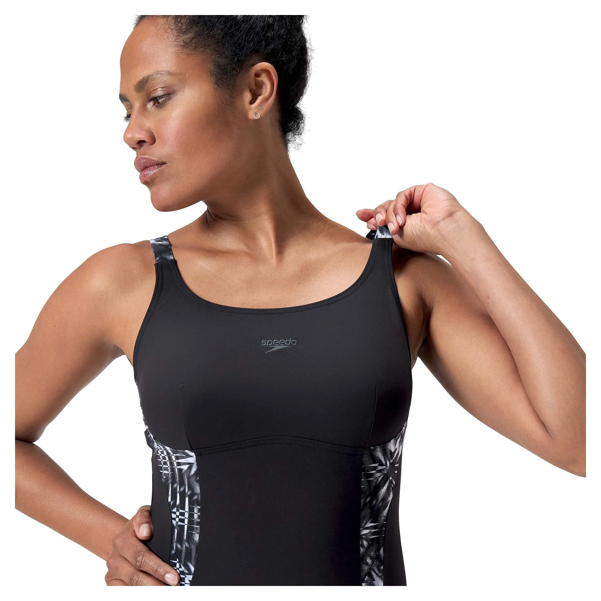 Women's Shaping Printed Splice One Piece