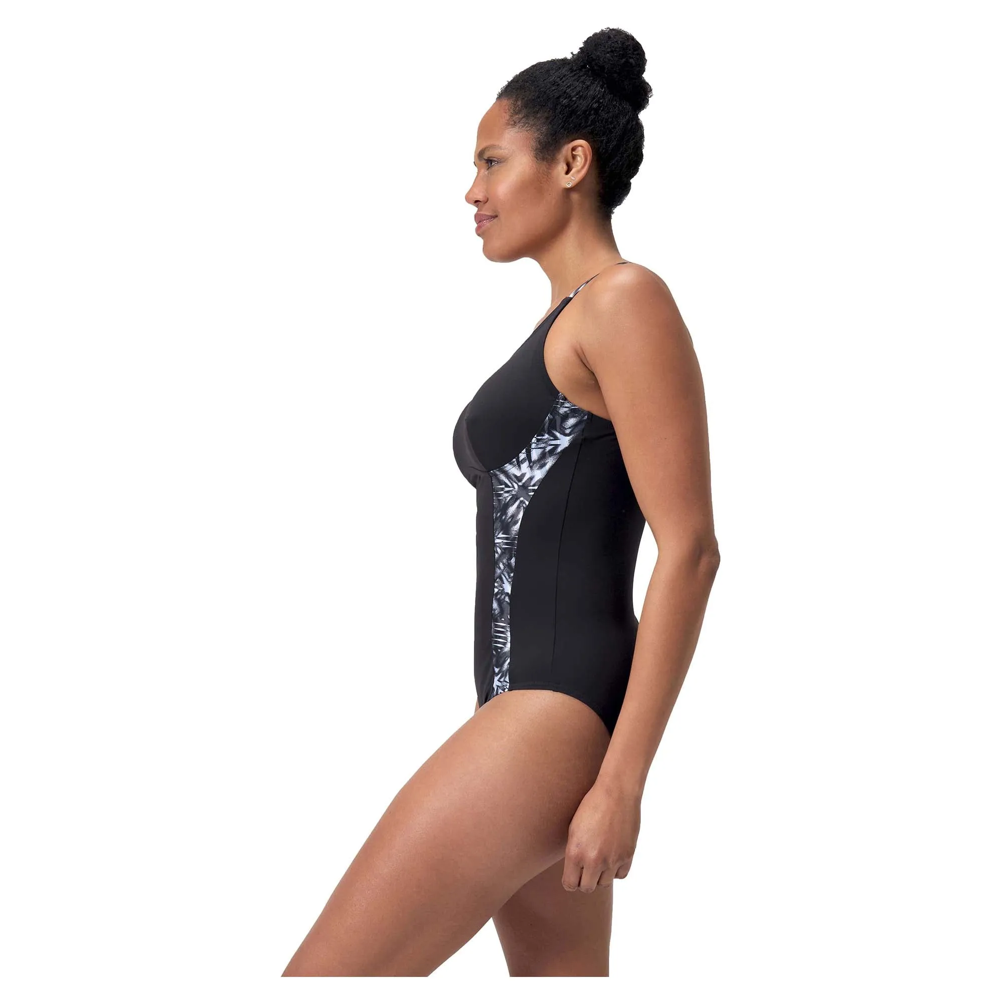 Women's Shaping Printed Splice One Piece