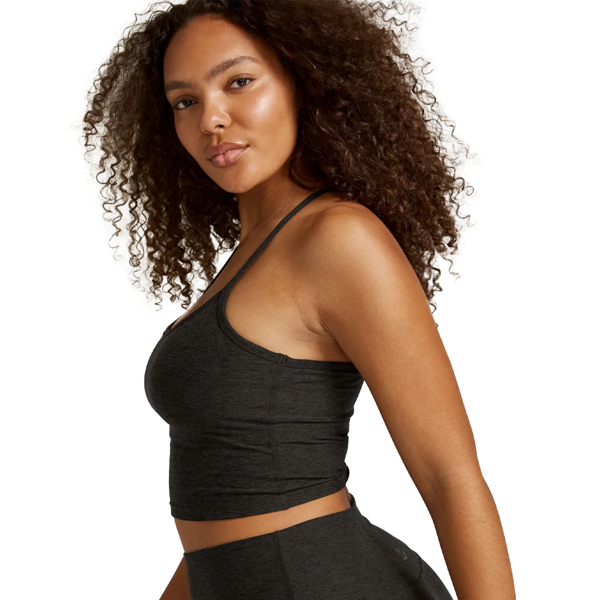 Women's Spacedye Slim Racerback Cropped Tank